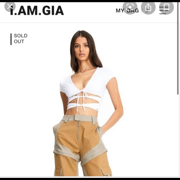 I am Gia white top - Picture 6 of 8